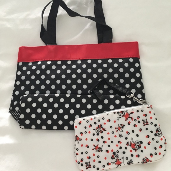 Minnie Mouse Mini Tote Bag With Small Purse BNWOT - Picture 8 of 8